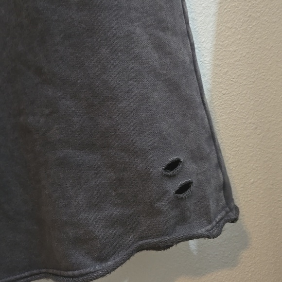 Arie Wide Leg Sweatpants Distressed Gray Small - Picture 9 of 9